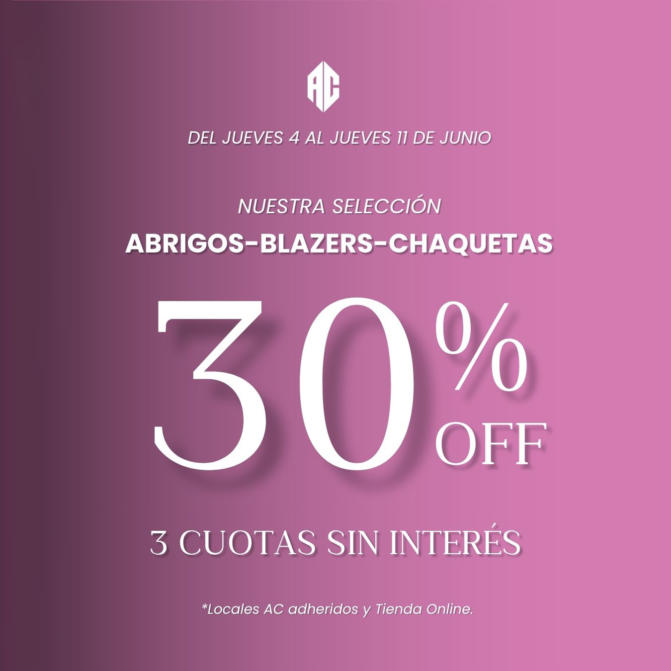 NUESTRA SELECCIÓN 30% OFF + 3 CUOTAS SIN INTERÉS