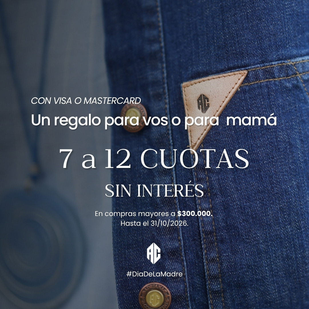 7 A 12 CUOTAS SIN INTERÉS COMPRANDO + $300.000 CON VISA Y MASTERCARD