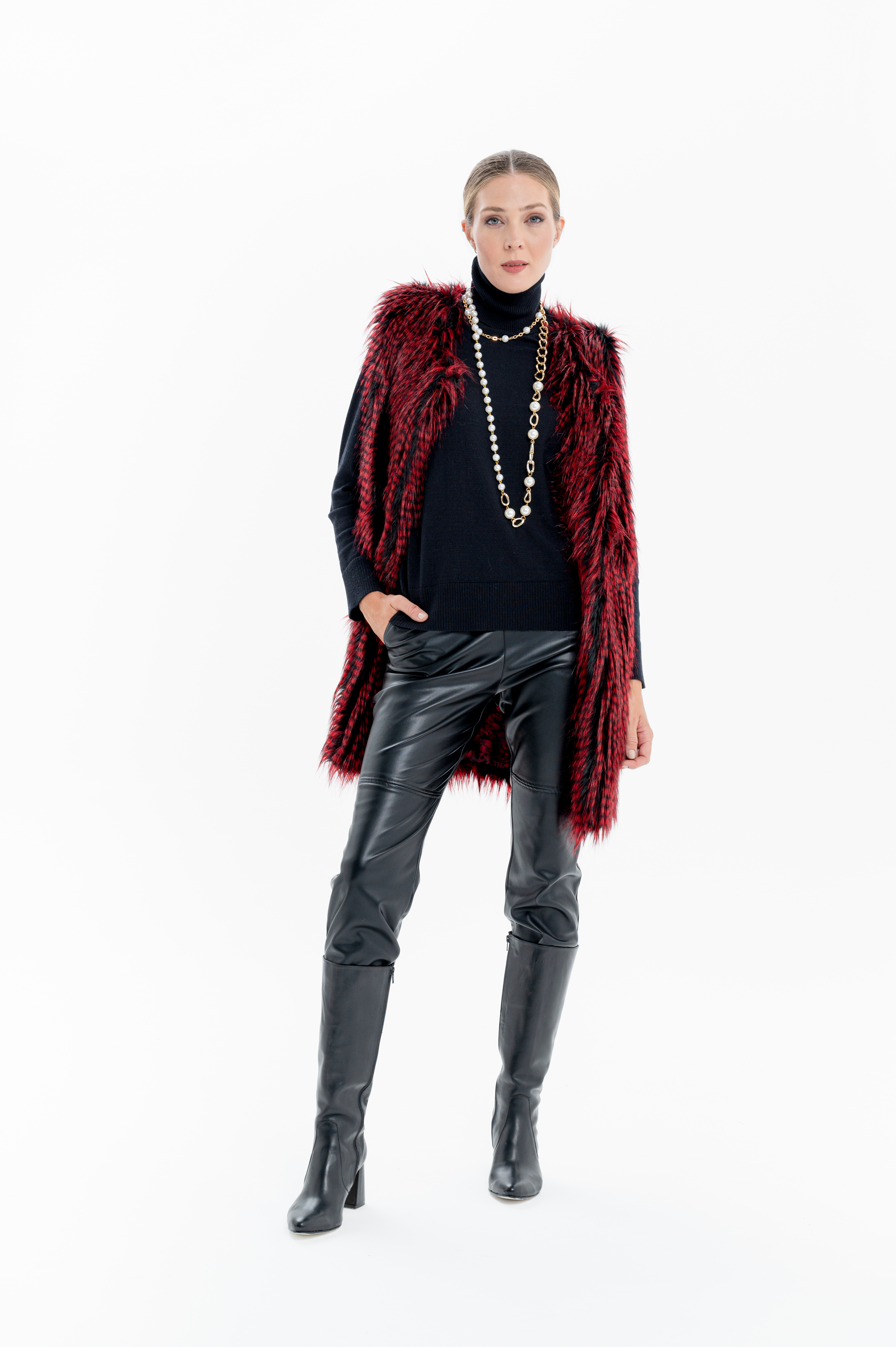 CHALECO LARGO GLAM