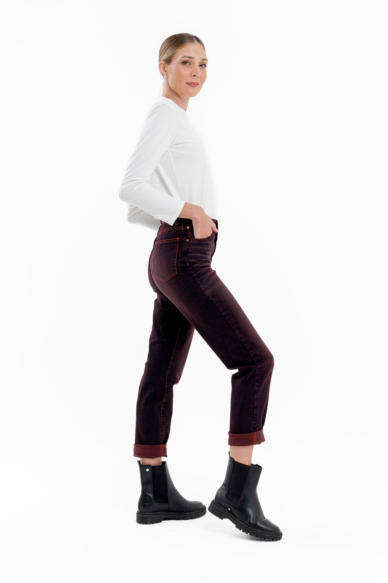 JEAN HIGH WAIST MATIZADO