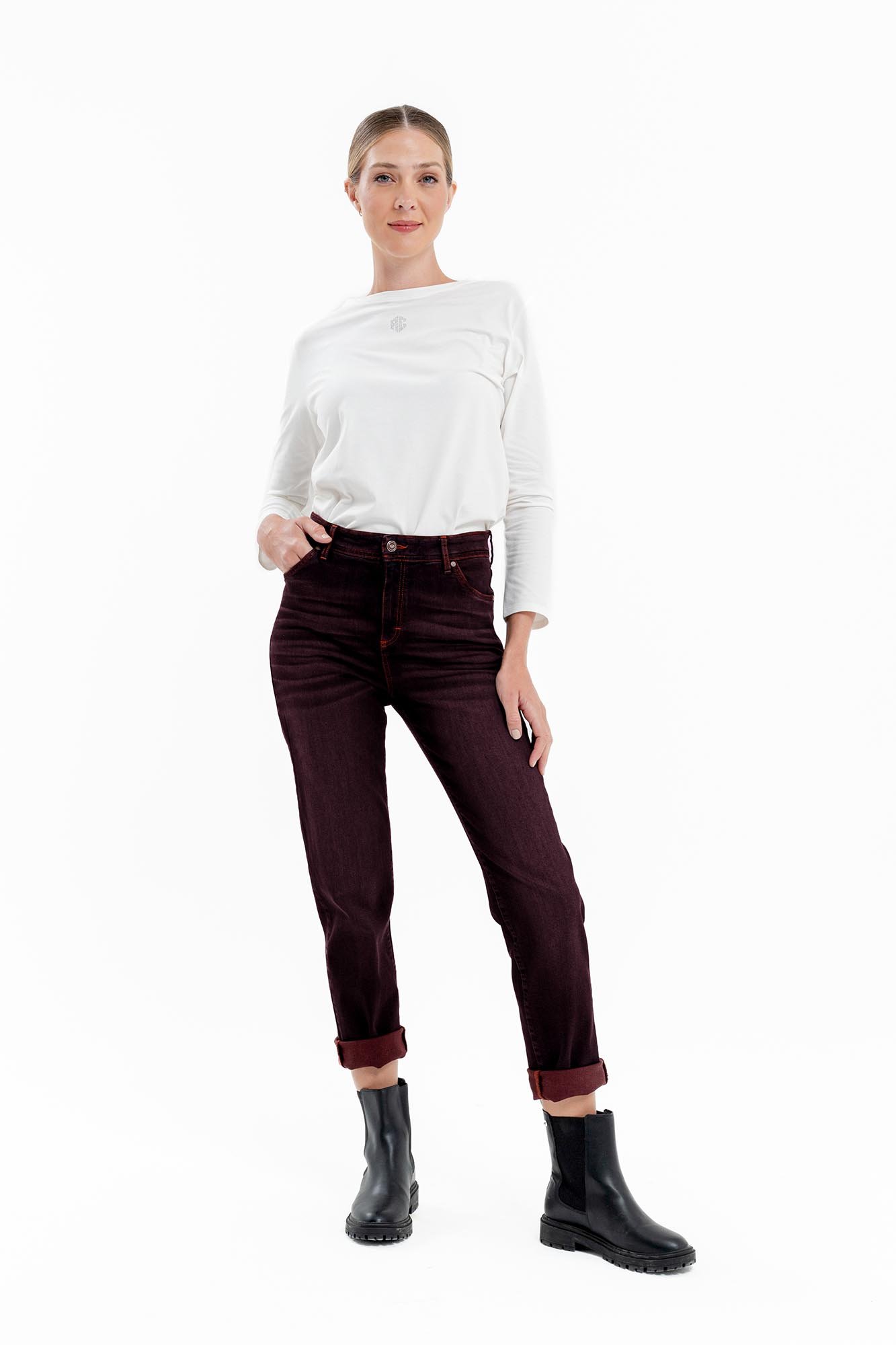 JEAN HIGH WAIST MATIZADO