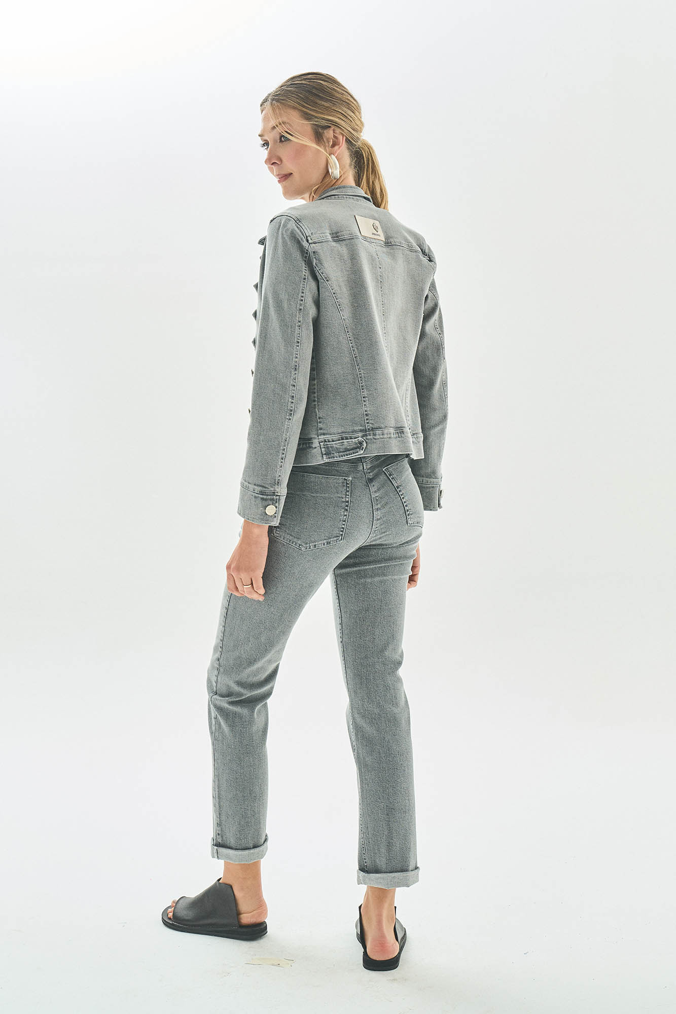CHAQUETA MILITAR CINZA